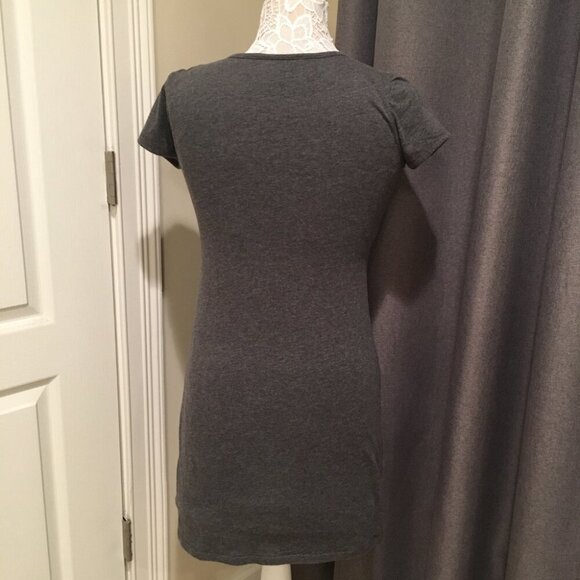 Mossimo gray tshirt dress pockets - Picture 4 of 4
